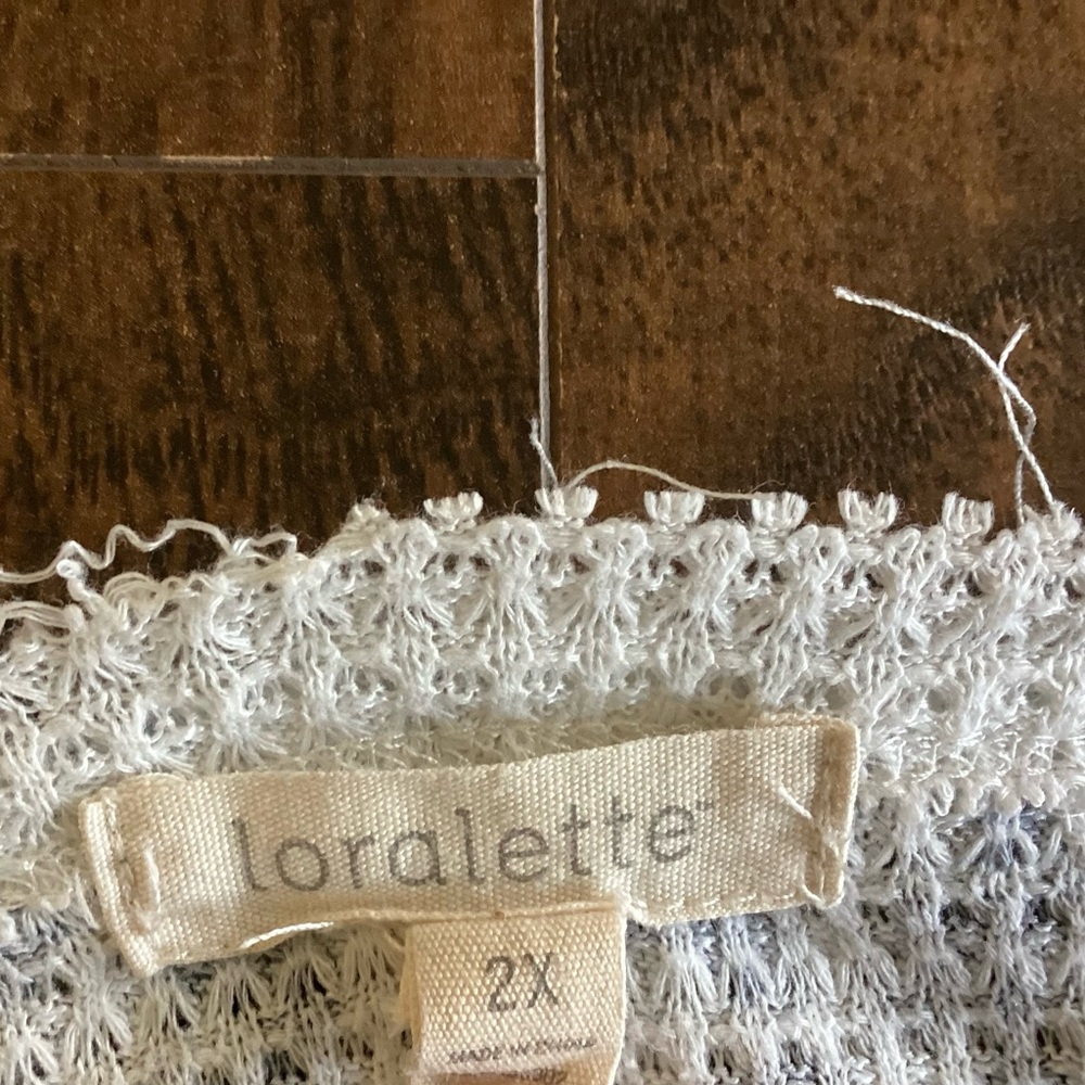 Loralette Patchwork Mixed Media Top - image 3